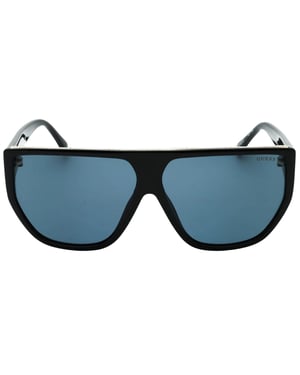 Guess Smoke Lensed Shiny Black Framed Sunglasses