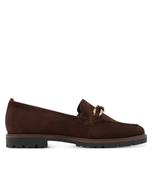 Tamaris Dames Mokka Bruine Suède Loafers