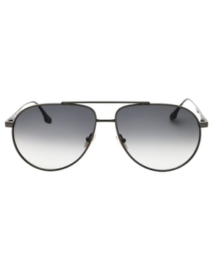 Victoria Beckham Gunmetal Black Sunglasses