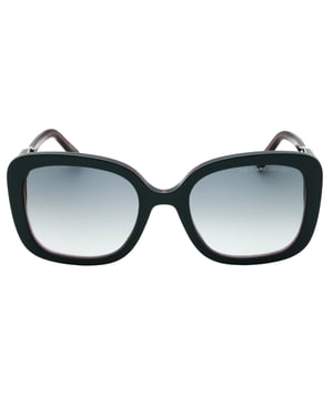 Marc Jacobs Donkergrijze SF Lenzen Teal Groene Zonnebril