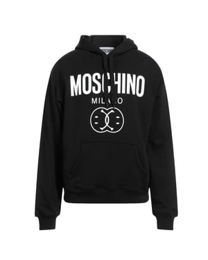 Moschino Double Smiley Zwarte Hoodie