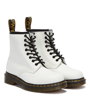 Dr. Martens 1460 Gladde Dames Witte Laarzen