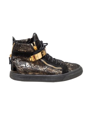 Giuseppe Zanotti Printed Snakeskin Sneakers - '10s