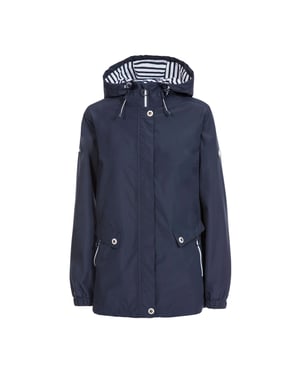 Trespass Womens/Ladies Flourish Waterproof Jacket (Navy)