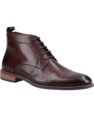 Hush Puppies Declan Snörskinn Herrstövlar Bruna