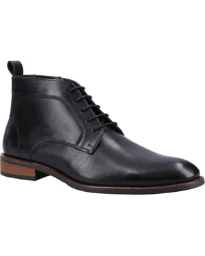 Hush Puppies Declan Snörläder Herr Svarta Stövlar