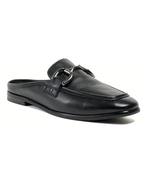 Pod Mila Leren Dames Zwarte Mules