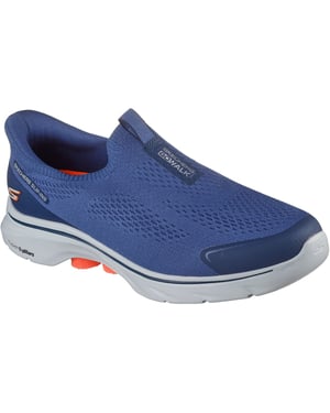 Skechers GO WALK 7 Easy On Evolution Textiel Heren Navy Sneakers