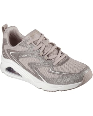 Skechers Tres-Air Uno Glit-Airy Dames Taupe Sneakers