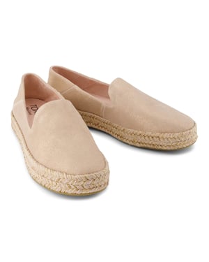 TOMS Carolina Leather Women's Pale Rose Espadrilles