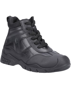 Hush Puppies Titus SNR Leather Boys's Black Boots