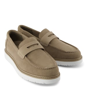 TOMS Navi TRVL LITE Havana Leder Dunesloffen voor Mannen