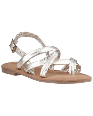 Hush Puppies Hope Leather Women's Gold Sandals