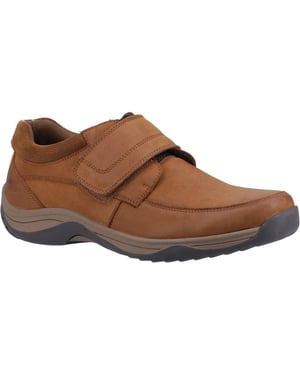 Hush Puppies Douglas läder herr tan nubuck moccassins skor