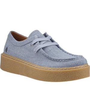 Hush Puppies Bridie Textil Textil Dam Denim Mokasiner Skor