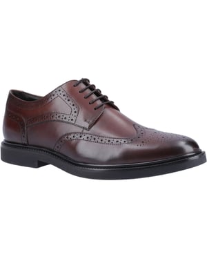 Hush Puppies Kingston Läder Herr Choklad Brogue Skor