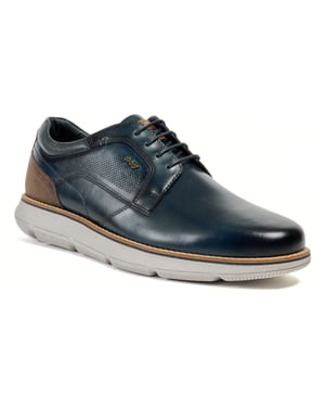 Pod Finch Leren Heren Navy Veterschoenen