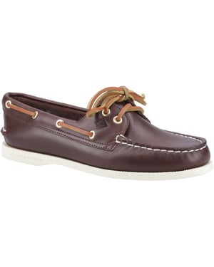 Sperry Authentieke 2 Oog Leren Heren Bruine Boten Schoenen