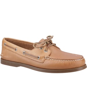 Sperry Authentic 2 Eye Leather Heren Bootsschoenen in Nootmuskaat