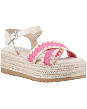 Hush Puppies Jemma Espadrille Polyurethaan Dames Fuchsia Sandalen