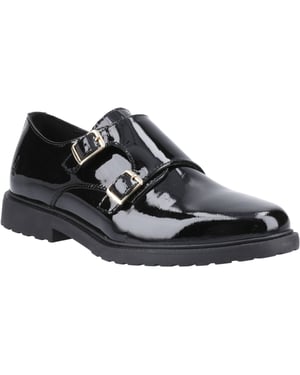 Hush Puppies Verity Läder Dam Svarta Lackskor