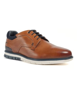 Pod Merlin Leather Men's Tan Lace-Up Shoes