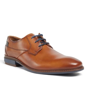 Pod Smyth Leather Men's Cognac Lace-Up Shoes