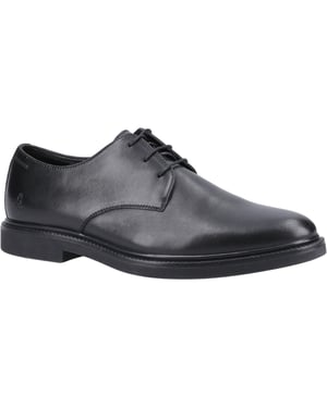 Hush Puppies Kye Leren Zwarte Veterschoenen voor Heren