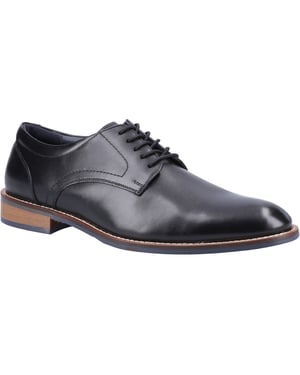 Hush Puppies Damien Snörskor i Läder för Män Svarta