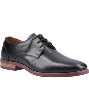Hush Puppies Mike Läder Herr Svarta Snörskor