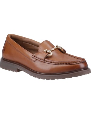 Hush Puppies Verity Snaffle Leather Women's Tan Loafers