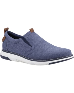 Hush Puppies Benny Canvas Herrnavy Loafers