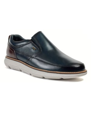 Pod Fowler Leren Heren Navy Loafers
