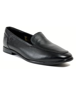Pod Penny Leather Women's Black Loafers