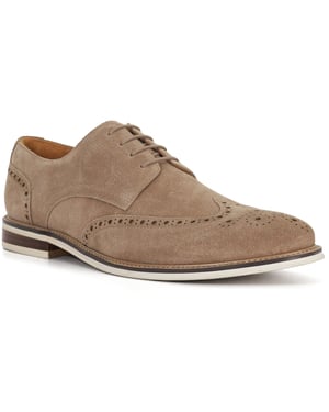 Dune Stanford Mocka Herr Beige Brogue Skor