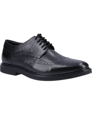 Hush Puppies Kingston Läder Herr Svarta Brogues Skor