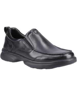Hush Puppies Harold Läder Herr Svarta Mokasiner Skor