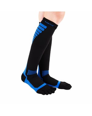 Compression Knee-High Toe Socks - Unisex 1 Pack Sports Toe Socks