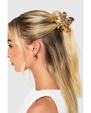 Gold Flower Claw Clip