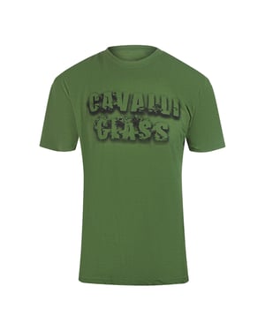 Cavalli Class Smoke Bold Logo Military Green T-shirt