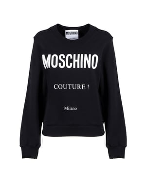 Moschino Couture Milano Zwarte Trui