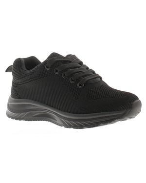 Focus Junior Boys Trainers Knitted Tamlin J Lace Up black