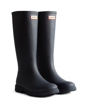 Hunter Downpour Tall Boot Rubber Women's Hunter Navy Wellington Boots