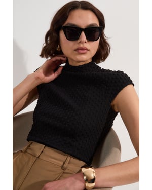 Textured Jersey Top