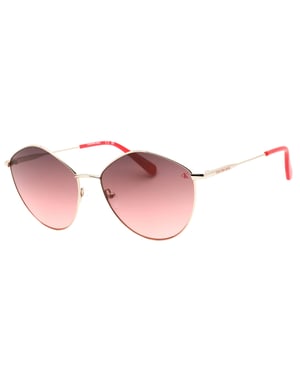 Calvin Klein Gold Framed Pink Gradient Sunglasses