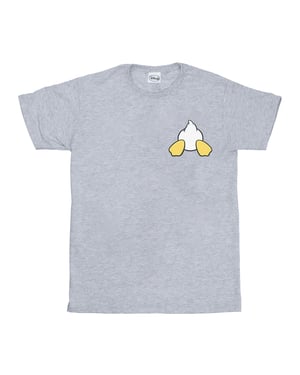 Disney Heren Donald Duck Rugzijde Borstprint T-Shirt (Sportgrijs)