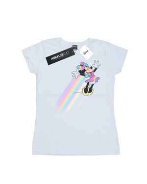 Disney Dames/Dames Minnie Mouse Whoosh Katoenen T-Shirt (Wit)