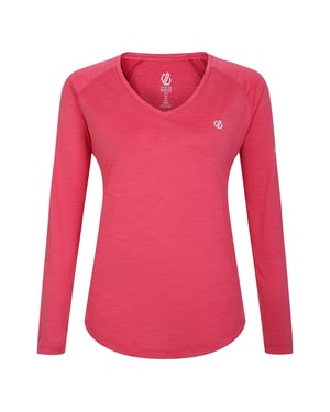 Dare 2B Dames/dames Discern T-shirt met lange mouwen (Sorbet Roze)