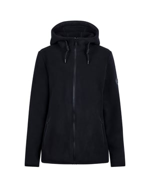 Womens/Ladies Leila DLX Fleece Jacket (Black)