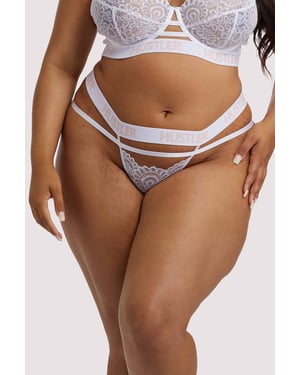 Hustler Branded Lace Thong